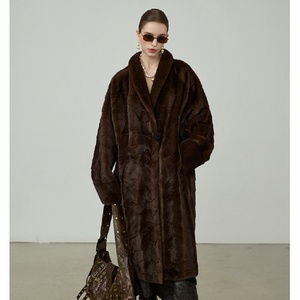 Manteau en fausse fourrure de luxe épaisse de haute qualité pour femmes, collection automne-hiver 2025, fabrication sur mesure - Product Image 2