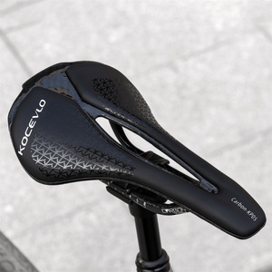 KOCEVLO-Siège de vélo en fibre de carbone ultra-léger, <span class=keywords><strong>selle</strong></span> de vélo de route de montagne en <span class=keywords><strong>cuir</strong></span> - Product Image 3