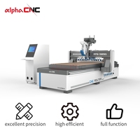 Nouvelle arrivée 1325 CNC routeur Machine 3 axes 2040 ATC pour meubles en bois avec NC Studio Siemens Syntec moteur de pompe à moteur