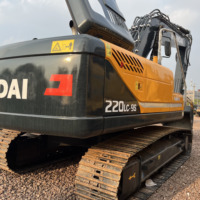 Excavatrice sur chenilles d'occasion HX220LC-9S avec moteur d'origine et hydraulique performante pour travaux de terrassement, carrières et positions associées