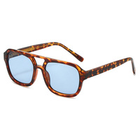 Twooo T12606 Nouvelle monture double pont transfrontalière pour lunettes de soleil style urbain tendance polarisées unisexe anti-UV