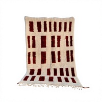 Tapis faits main en laine de Nouvelle-Zélande, design géométrique moderne, style berbère marocain, pour salon, prix abordable, fabriqués en Inde