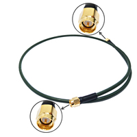 Câble RF 50 Ohms SMA vers SMA Mâle/RP SMA Mâle Prise Femelle Jack pour Câble Coaxial Pigtail RG402 402 Semi-Flexible à Gaine Verte