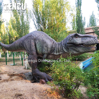 Modèle de dinosaure T-rex géant 3D pour parc à thème, simulation de dinosaure animatronique de haute qualité à vendre