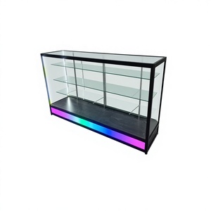 Vetrina Espositiva in Vetro da 6 Piedi, Espositore per Sigarette, Stand per Tabaccheria con Illuminazione LED, Vetrina e Scaffali per Negozi - Product Image 3