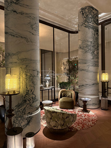 Dalles <span class=keywords><strong>de</strong></span> marbre vert paysager naturel, polies brillantes, pour murs <span class=keywords><strong>de</strong></span> fond <span class=keywords><strong>de</strong></span> hall d'hôtel, d'immeubles commerciaux et <span class=keywords><strong>de</strong></span> propriétés immobilières - Product Image 6