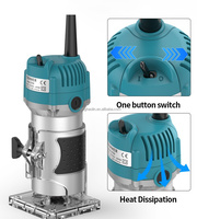 Machine de fraisage, gravure, rainurage et découpe manuelle 800W DIY, dégrossisseuse de stratifié, défonceuse électrique pour le bois