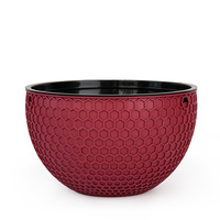 Grand panier suspendu traditionnel à double pot pour plantes, avec trous de drainage, 1,28 L, en PP durable, pour usage intérieur/extérieur