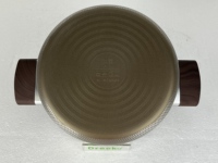 Nouvel ensemble de batterie de cuisine en acier inoxydable triple couche de titane, comprenant une marmite de 20/24 cm, une poêle à frire de 24 cm et une casserole de 18 cm avec couvercle, pour la cuisine