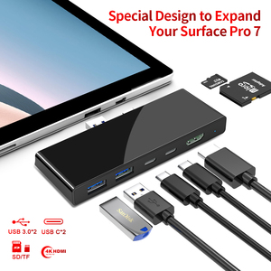 2 puerto usb-c a micro usb-Hd <span class=keywords><strong>multipuerto</strong></span> Av Digital <span class=keywords><strong>Hub</strong></span> para surface pro 7 tipo C <span class=keywords><strong>Hub</strong></span> usb tipo C a 3-Port Usb 3,0 <span class=keywords><strong>Hub</strong></span> - Product Image 6