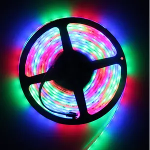 Tira de luces led rgb de color de sueño, flexible, impermeable, 2811, direccionable, ws2812b, 12v