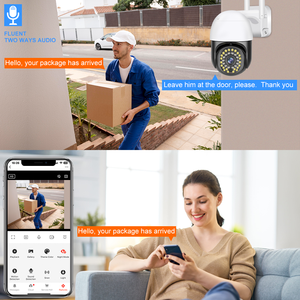 Tuya Smart Life 3MP HD 2.4G Wifi IP <span class=keywords><strong>PTZ</strong></span> <span class=keywords><strong>12V</strong></span> Kamera Dış Mekan Su Geçirmez Ağ Kablosuz Gözetim CCTV Güvenlik Kamerası - Product Image 2