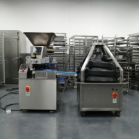 Diviseur de pâte à brioches et hamburgers électrique automatique, machine à arrondir et à fabriquer pour les boulangeries, état neuf pour les farines