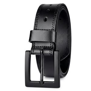 Cinturón de Cuero Vacuno para Hombre con Hebilla de Aleación, Diseño Floral Casual, 35mm de Ancho, Logotipo Personalizado, Suministro al por Mayor - Product Image 1