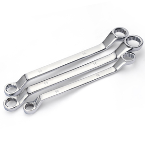12pcs Industrial Grade Mirror Polished Metric Double Box Wrench <b>Set</b> Steel Heat Treated OEM Deep Offset - Product Image 3