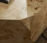 Table basse moderne en bois avec structure en acier, facile à nettoyer, mobilier pour la maison, idéale pour appartement, salon, table centrale