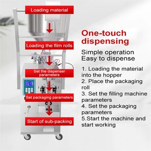 10-1000ML Commercial Vertical Liquid Paste Film Pouch Cream Honey Oil Water <b>Ketchup</b> Sauce Back Sealing Packaging Filling Machine - Product Image 2