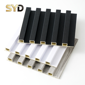 Panneau mural WPC en composite bois-plastique, insonorisant, ignifuge B1, faible teneur en COV, anti-termites, design moderne pour chambre à coucher - Product Image 1