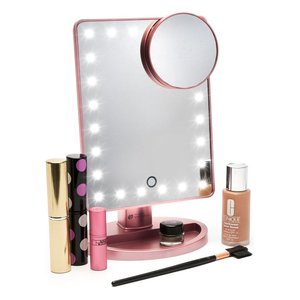 The Beauty Specialists Makeup Mirror 16.8x27cm Led Lighted Rose Gold With Magnifying 10x Vanity Mirror - Product Image 5