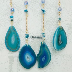 2025 nouvelle <span class=keywords><strong>pierre</strong></span> de cristal d'agate naturelle capteur de rêves haut de gamme arbre vie carillon éolien suspendu décoration <span class=keywords><strong>pierre</strong></span> précieuse pour chambre luxueuse - Product Image 4