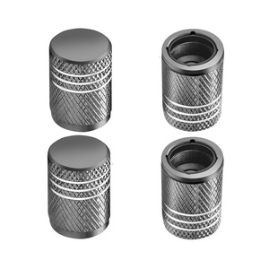 Tapa de válvula de aleación de aluminio estilo americano de 17 mm con anillo de sellado incorporado para protección contra el polvo de neumáticos de coche - Product Image 3