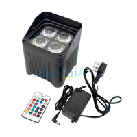 4pcs 20W 6in1 led batterie sans fil dmx par lumière étanche
