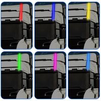 2 piezas 12/24V coche LED látigo luces RGB Control remoto antena impermeable lámpara camión modificado Auto Decoración Luz