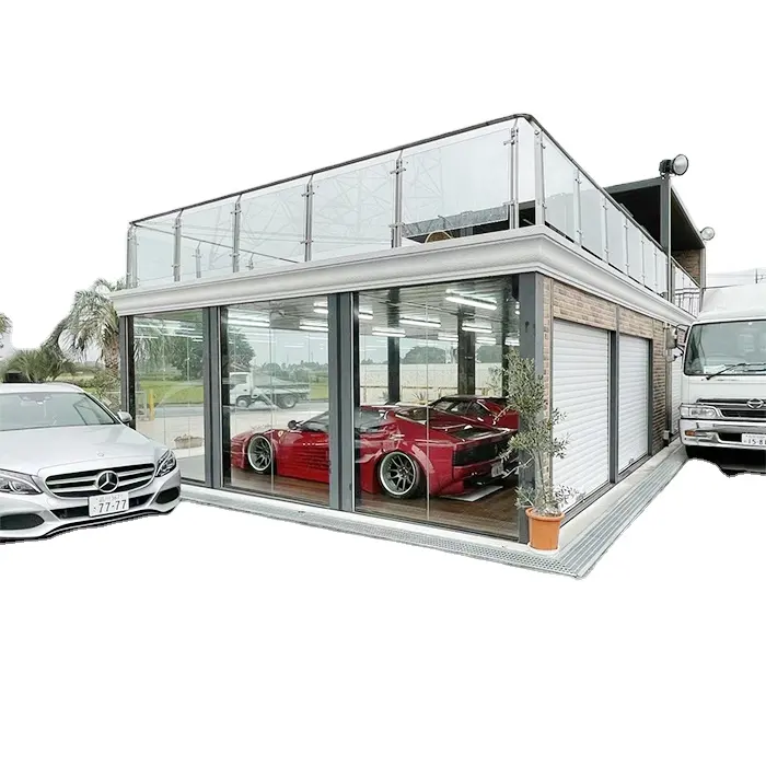 Sports car showroom prefab container house