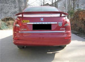 Aileron arrière pour <span class=keywords><strong>Peugeot</strong></span> <span class=keywords><strong>207</strong></span> Seden 2006-2013, aileron pour <span class=keywords><strong>Peugeot</strong></span> 308 avec lumière, matériau plastique ABS, couleur de l'aileron arrière - Product Image 2
