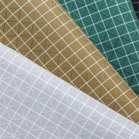 Tissus en nylon Cordura à carreaux Oxford en polyamide teints en fil, imperméables et antistatiques, 210D Ripstop