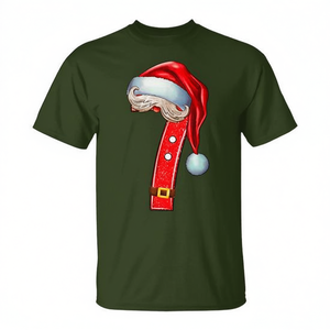 Camiseta navideña a juego para parejas con diseño de 7 y 6 elfos de Santa Claus. - Product Image 2