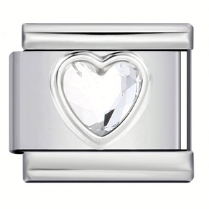 Italian Style Charm <b>Bracelet</b> ODM Silver Stainless Steel Gold Silver Zircon Main Punk Italian Link Charms - Product Image 6