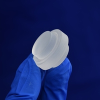 Disque à bride en silice fondue dépoli mat à étages, en quartz de précision sur mesure pour optique laser de laboratoire