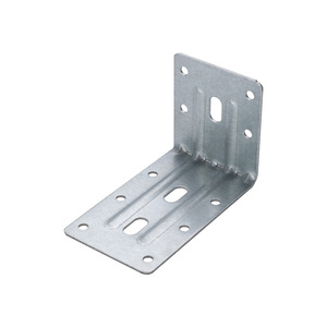 Support d'angle en L pour meubles, support d'étagère, acier laminé à froid galvanisé et thermolaqué blanc - Product Image 2