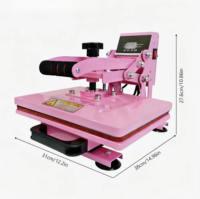 Presse à chaud numérique à sublimation 12x10 pouces pour petites entreprises, modèle pivotant, faible MOQ, échantillon disponible, direct usine