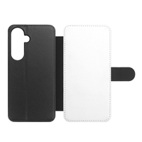 Étuis portefeuille pour téléphone en cuir PU vierge personnalisables par sublimation avec porte-cartes et intérieur en TPU pour Samsung S26FE S26 S25 S24 Ultra