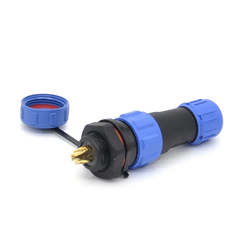 Circular Waterproof LED Connector IP67 IP68 2pin 3pin 4pin 5pin 6pin 7pin Plastic Weipu Connector SP13 Docking Connector