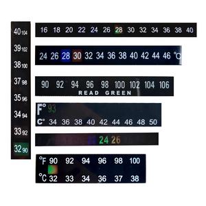 Термометрические полоски из жидкокристаллического ПЭТ для измерения температуры в помещении, диапазон 10-30°C (22-50°F), размер 12*2.2 см - Product Image 6