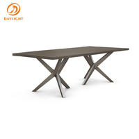 Ensemble table et chaises de salle à manger en bois massif nordique, bureau long en bois, table de travail, table de conférence, table de négociation, design simple, moderne et créatif