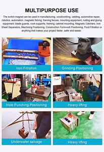 Levantador de imán de imanes de neodimio redondos de encendido y apagado multifuncional industrial 80-100 KG magnético permanente - Product Image 5