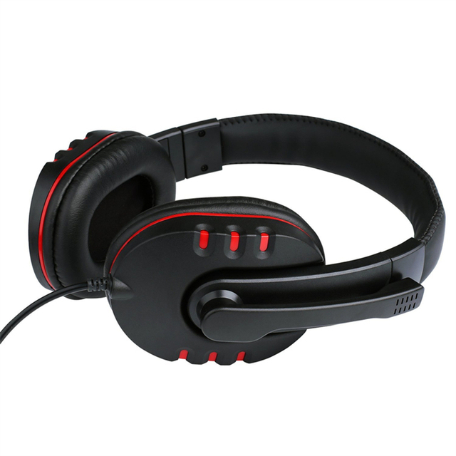 Wired Headphones With Microphone 3.5mm Gaming Headset Super Bass Stereo Music Headset