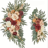 Kombinasi Bunga Artifisial Mawar Dusty Pink untuk Dekorasi Pernikahan, Bridal Shower, Pesta, Hiasan Meja, dan Dekorasi Rumah