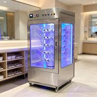 Machine Commerciale Automatique de Lavage et Séchage de Chaussures 110V/220V, Équipement en Acier Inoxydable à Rotation Automatique, Grande Capacité pour Nettoyage à Sec