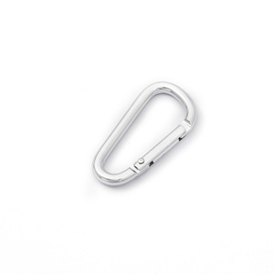 Mosquetón Tipo D de Acero Inoxidable y Aleación de Zinc, Accesorio de Metal Duradero para Llavero - Product Image 1