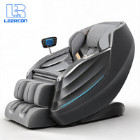 Fauteuil de massage professionnel LEERCON 8D intelligent avec IA, massage complet du corps, chaleur, rouleaux pour les pieds et commande vocale, véritable gravité zéro