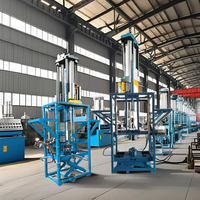 Machine d'emballage automatique à triple pneu pour pneus de camion Presse hydraulique peu encombrante avec composants de noyau de roulement de moteur de pompe en acier