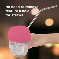 Housses de gobelets universelles réutilisables personnalisables en coton/polyester multicolores avec logo personnalisé pour pub, club, fête, utilisation en extérieur, toutes saisons
