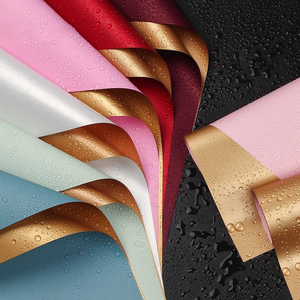 Giấy gói hoa mạ vàng bán buôn, in vàng, chống thấm nước - Product Image 2