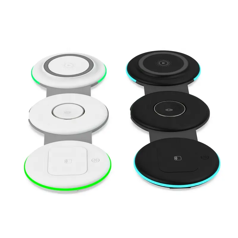 3 in 1 Wireless Chargers 15W Fast Charging Stand Portable Wireless Charger For IPhone Watch Airpod