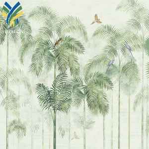 Papier peint <span class=keywords><strong>mural</strong></span> 3D pour décoration de maison moderne Peintures personnalisées imperméables et antistatiques Papier peint déco Plante verte Papier peint <span class=keywords><strong>mural</strong></span> - Product Image 6